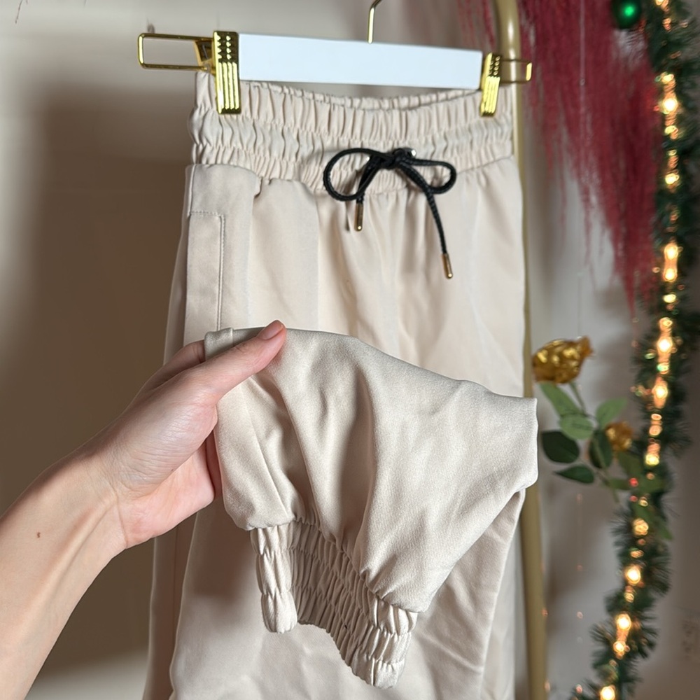 Beige Fabric Zara Pants ✨